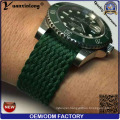 Yxl-460 Fashion Top Selling Men′s Watch Stainless Stainless Case Perlon Strap Wrist Watch Quartz Japan Movment Custom Logo Watches Wholesale